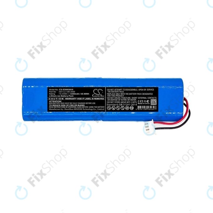Батерия за Ecovacs Deebot Ozmo 900-series, N-series, T-series, Yeedi Vac 2 Pro, S01-LI-148-3400, Li-Ion 14.4V 3400mAh, HQ
