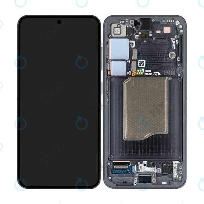 Дисплей OLED за Samsung S25, Blueblack, Тъчскрийн с рамка