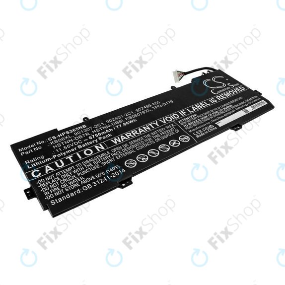 Батерия за HP Spectre X360 15, 6750mAh, Li-Pol, 11.55V, KB06XL, HQ