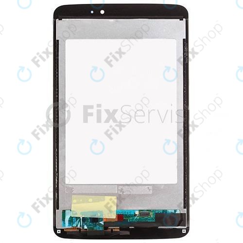 LCD дисплей за LG G Pad V500, Тъчскрийн без рамка, бял, White, TFT