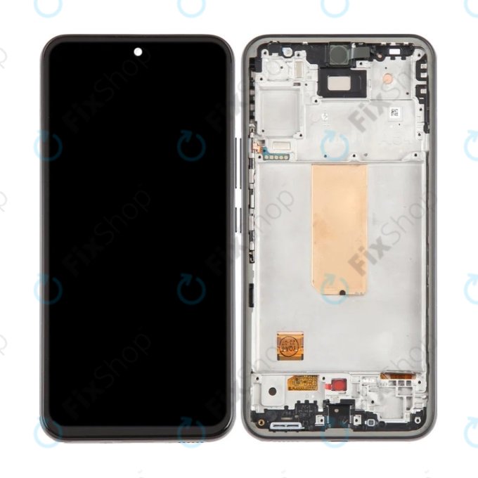 дисплей OLED за Samsung A54 5G A546B, Тъчскрийн и рамка, черен, Black