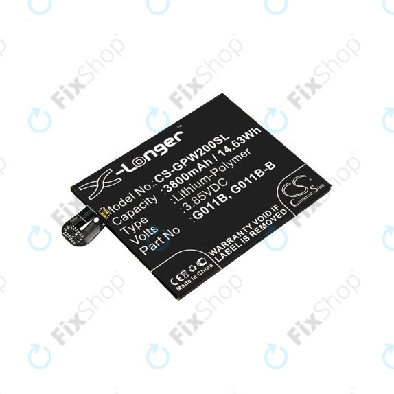 Батерия за Google Pixel 2 XL G011C, 3800mAh, Li-Pol, 3.85 V, G011B, HQ