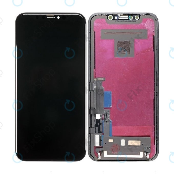 Дисплей In-Cell за iPhone XR, Тъчскрийн с рамка, FixPremium