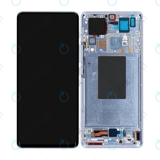 дисплей за Xiaomi 12 Pro 2201122C 2201122G, Тъчскрийн и рамка, TFT, 56000400L200, 56000900L200, Blue, Genuine Service Pack