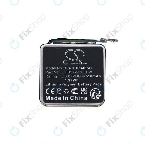 Батерия за Huawei Watch GT3 Pro 46mm, 510mAh, Li-Pol, 3.87V, HB572728EFW, HQ