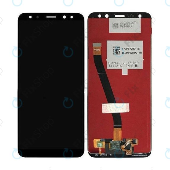 дисплей за Huawei Mate 10 Lite, Тъчскрийн без рамка, черен, Black, TFT