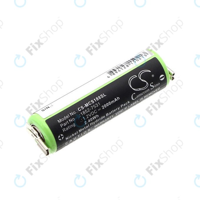 Батерия за Moser Easy Style 1881, 2000mAh, Ni-MH, 1.2V, 1852-7531, HQ