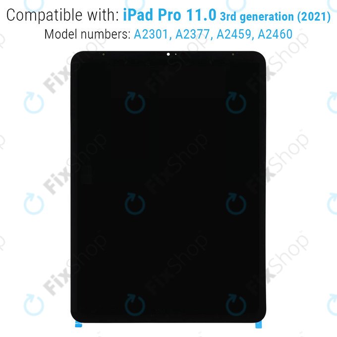 LCD дисплей за iPad Pro 11.0" (3rd Gen 2021, 4th Gen 2022), Тъчскрийн без рамка, Refurbished