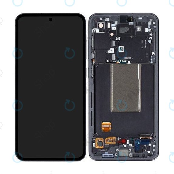 Дисплей за Samsung S24 FE, Graphite, Тъчскрийн с рамка, GH82-35848A Genuine Service Pack