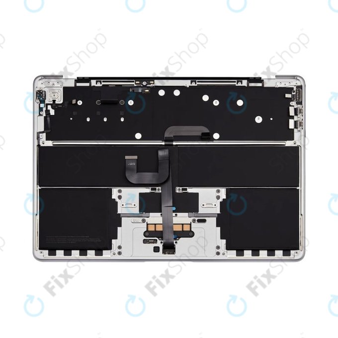 Горен корпус с клавиатура за MacBook Air 13", A3113 (2024), с US клавиатура и батерия, Silver, 661-40228, Genuine Apple