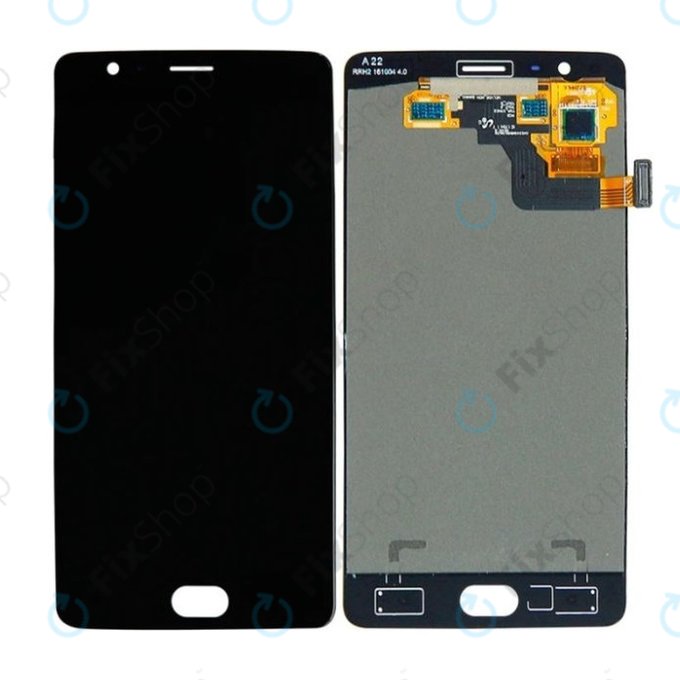 дисплей за OnePlus 3, 3T, Тъчскрийн без рамка, черен, Black, TFT