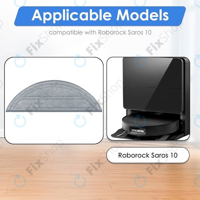 Моп кърпа, 2 бр. за Xiaomi Roborock Saros 10