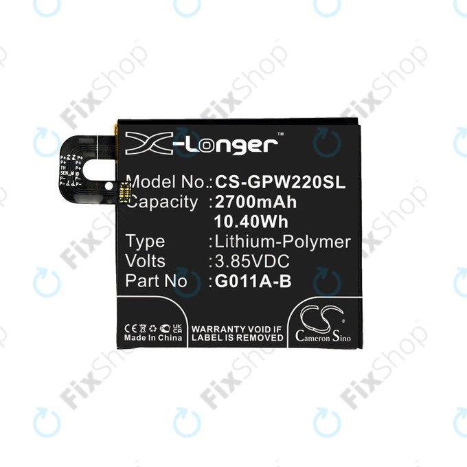 Батерия за Google Pixel 2 G011A, 2700mAh, Li-Pol, 3.85 V, G011A-B, HQ