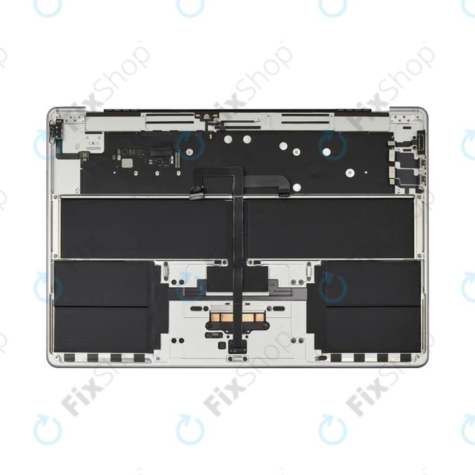 Горен корпус с клавиатура за MacBook Air 15", A3114 (2024), с US клавиатура и батерия, Silver, 661-40267, Genuine Apple
