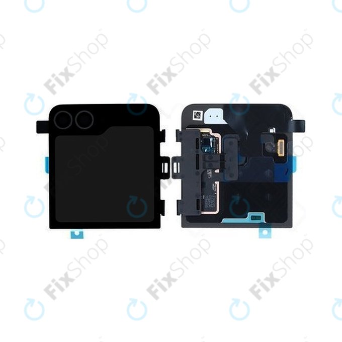 дисплей за Samsung Z Flip 6 F741B, Тъчскрийн и рамка, GH97-30012E, Crafted Black, Genuine Service Pack
