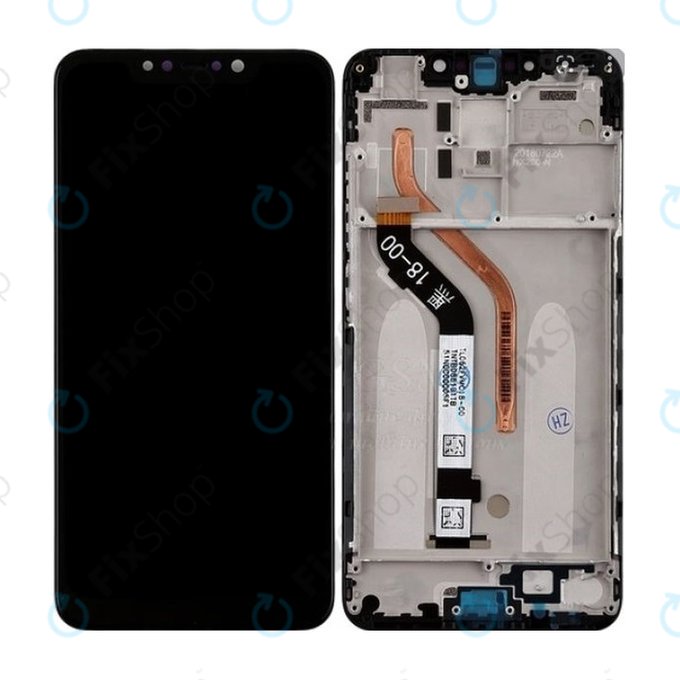 дисплей за Xiaomi Pocophone F1, Тъчскрийн и рамка, Steel Blue, TFT