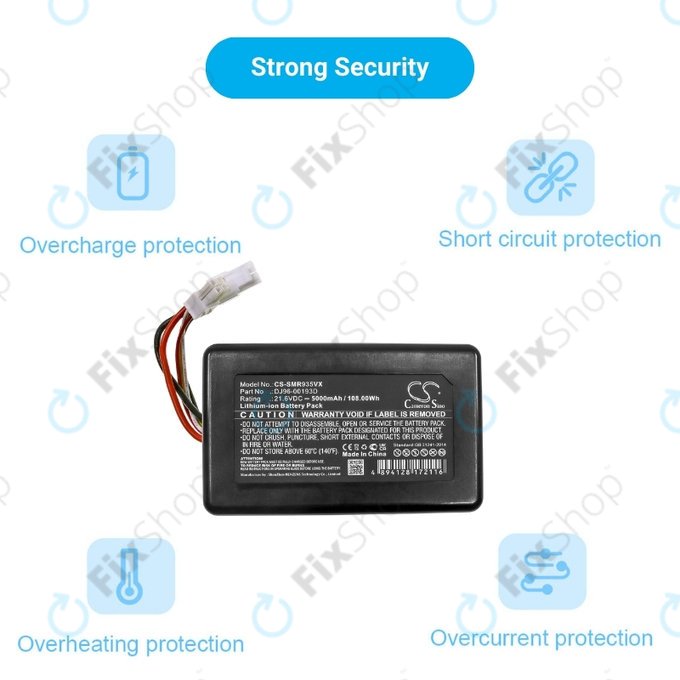 Батерия за Samsung PowerBot R9350, R9250, DJ96-00193D, Li-Ion 21.6V 5000mAh, HQ