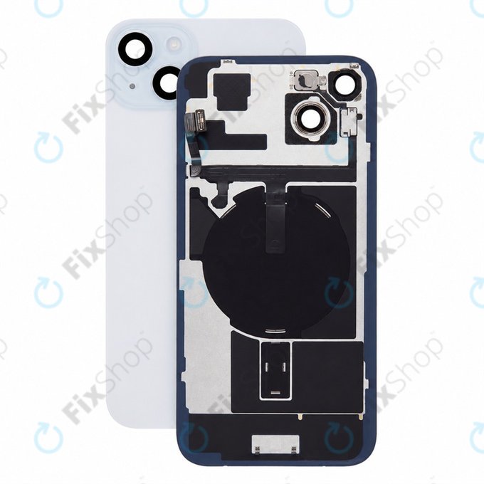 Стъкло на задния капак за iPhone 15 Plus, Black, Pulled A