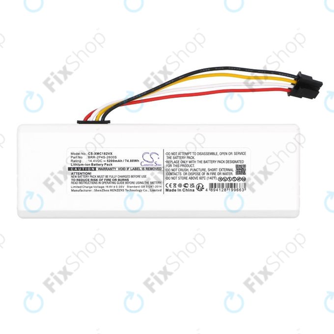 Батерия за Xiaomi Dreame MC1808, Roborock 1C, 5200mAh, Li-Ion, 14.4V, BRR-2P4S-2600S, HQ