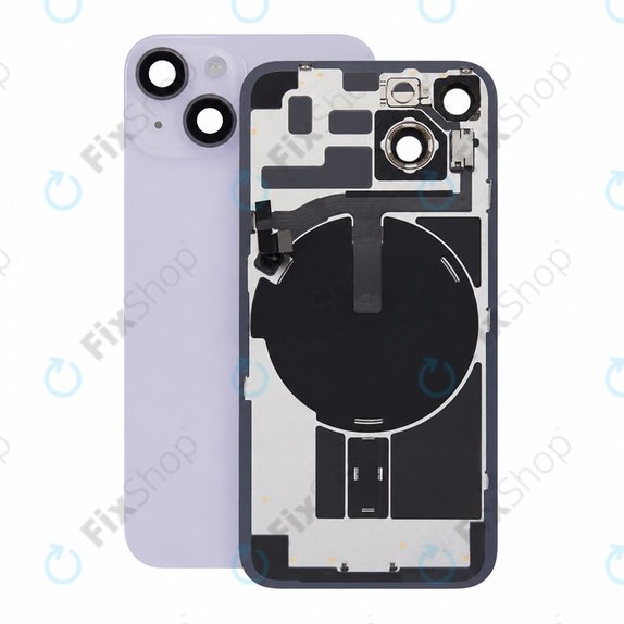 Стъкло на задния капак за iPhone 14, Purple, Pulled A