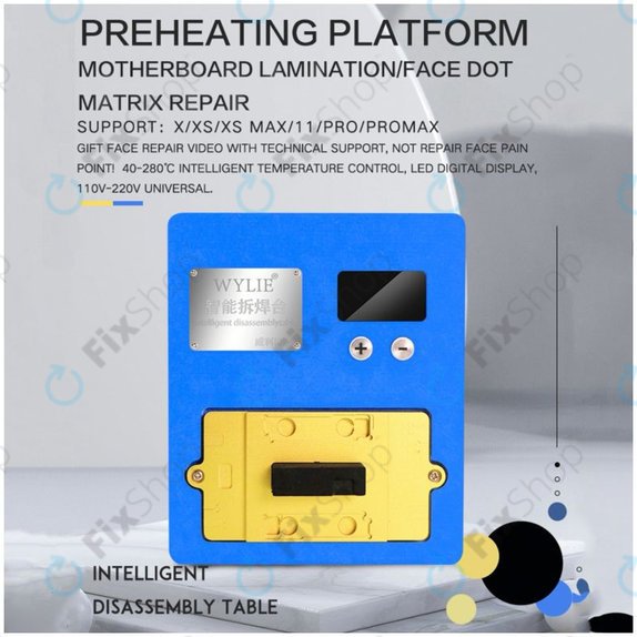 Предгряваща платформа за ремонт на PCB Wylie K85 за iPhone X, XS, XS Max, 11, 11 Pro, 11 Pro Max