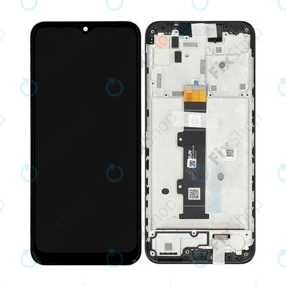 дисплей за Motorola Moto G30 XT2129, Тъчскрийн и рамка, 5D68C18187, Phantom Black, Genuine Service Pack