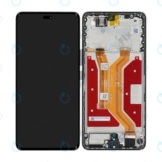 Дисплей за Honor Magic7 Lite, Titanium Black, Тъчскрийн с рамка, 0235AMMM Genuine Service Pack