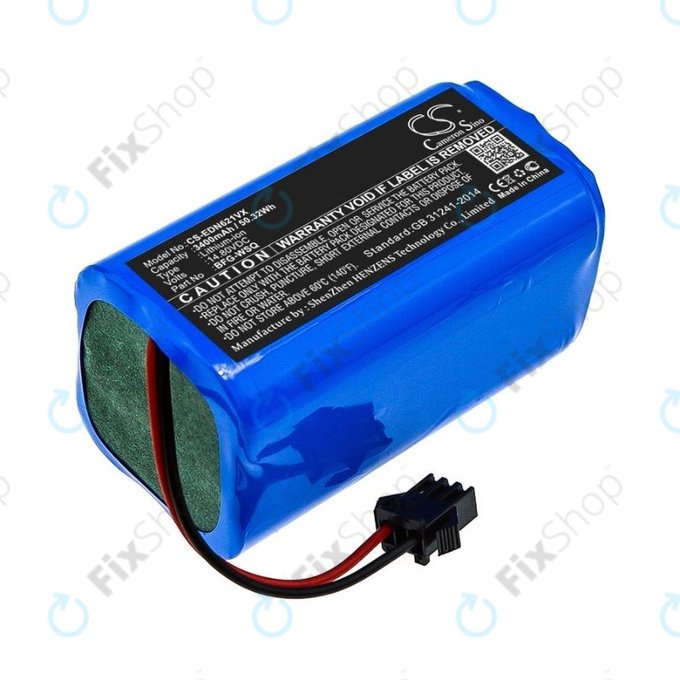 Батерия за Ecovacs Deebot N79, N79S, Eufy RoboVac-series, Proscenic 850-series, BFG-WSQ, ICR18650-26J-4S1P, UR18650ZY-4S1P-AAM, Li-Ion 14.4V 3400mAh, HQ