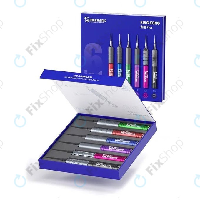 Комплект отвертки Torx, Tri-Point, Cross - 6 броя, Mechanic KING KONG+