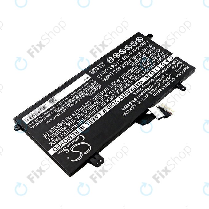 Батерия за Dell Latitude 5290, Latitude 12 5285, 5200mAh, Li-Pol, 7.6V, J0PGR, HQ