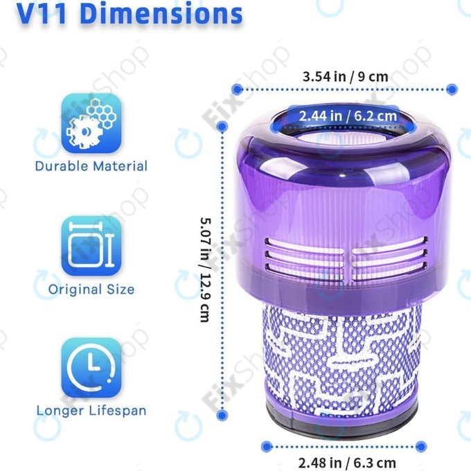 Прахов филтър за Dyson V11, V15