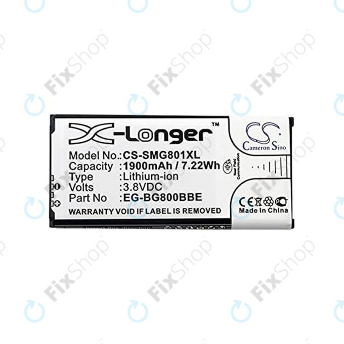 Батерия за Samsung S5 Mini G800F, EB-BG800BBE, 1900mAh, HQ