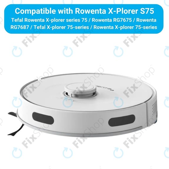 Комплект резервни части за Rowenta X-Plorer S75 (1x Основна четка, 2x Филтър, 2x Странична четка)