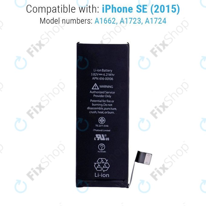 Батерия за iPhone SE, 1624mAh, FixPremium