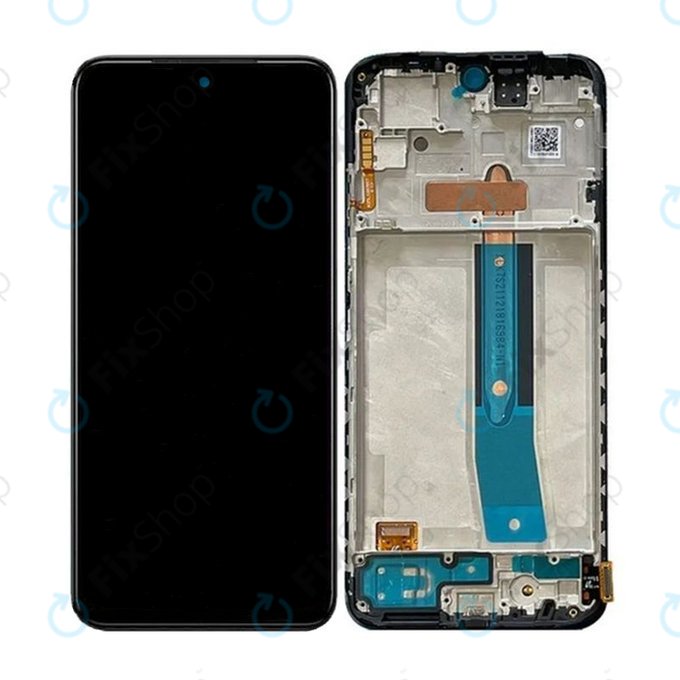 дисплей OLED за Xiaomi Redmi Note 12S, Тъчскрийн и рамка, Onyx Black