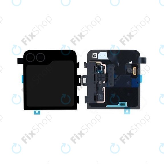 дисплей за Samsung Z Flip 6 F741B, Тъчскрийн и рамка, GH97-30012E, Crafted Black, Genuine Service Pack