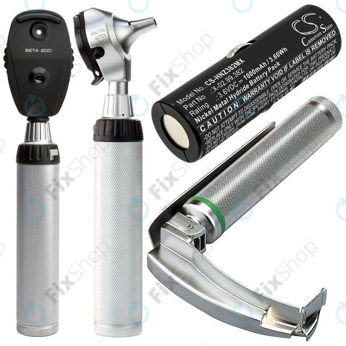 Батерия за Heine Ophthalmoscope Beta 200, 1000mAh, Ni-MH, 3.6V, X-02.99.382, HQ