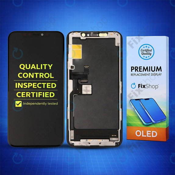 Дисплей Hard OLED за iPhone 11 Pro, Тъчскрийн с рамка, FixPremium