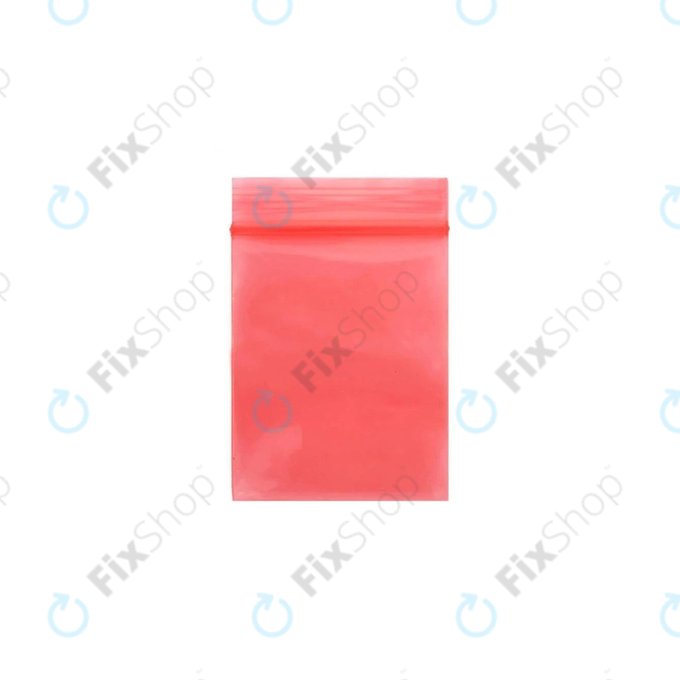 ESD антистатична торбичка с ZIP заключване, червена, 7x11cm, 100 бр.