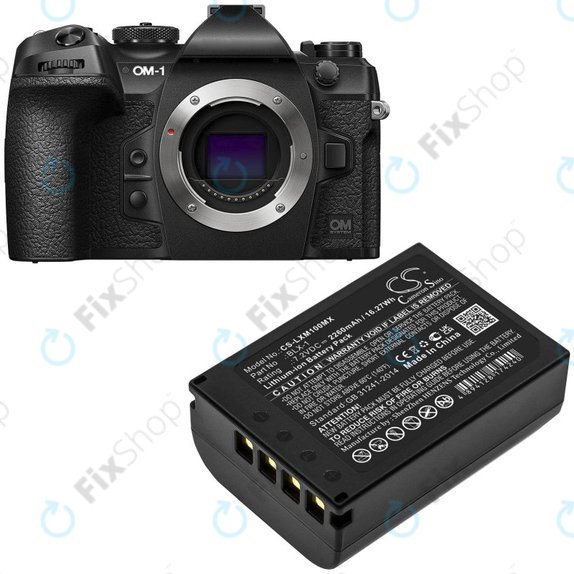 Батерия за Olympus OM SYSTEM OM-1, OM-1 Mirrorless, 2260mAh, Li-Ion, 7.2V, BLX-1, HQ