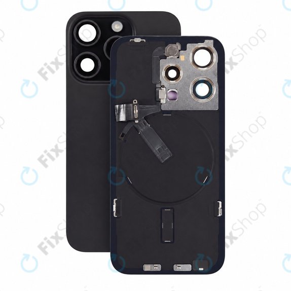 Стъкло на задния капак за iPhone 15 Pro, Black Titanium, Pulled A