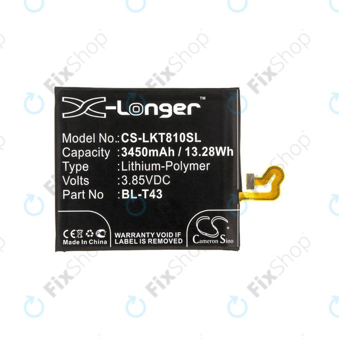 Батерия за LG G8S ThinQ, ThinQ Global, 3450mAh, Li-Pol, 3.85V, BL-T43, HQ