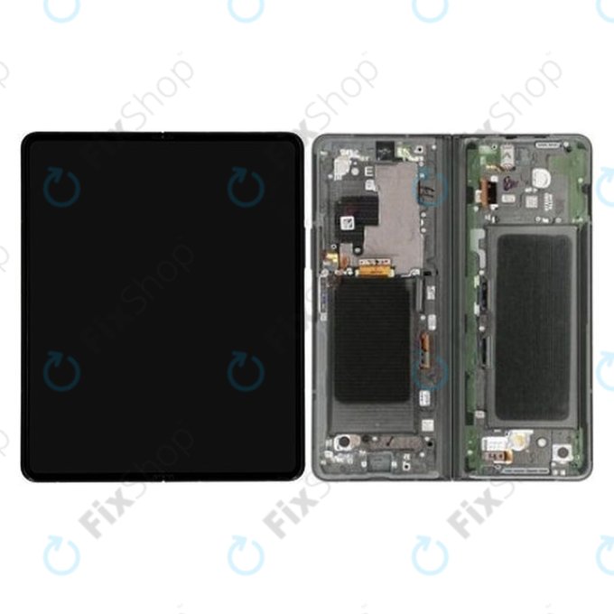 дисплей за Samsung Z Fold 3 F926B, Тъчскрийн и рамка, GH82-26283B, Phantom Green, Genuine Service Pack