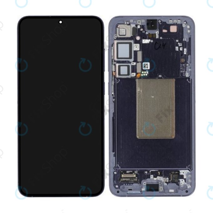 дисплей за Samsung S24 Plus S926B, Тъчскрийн и рамка, GH82-33410C, Cobalt Violet, Genuine Service Pack