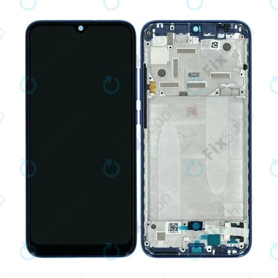 дисплей за Xiaomi Mi A3, Тъчскрийн и рамка, 5610100380B6, Not just Blue, Genuine Service Pack
