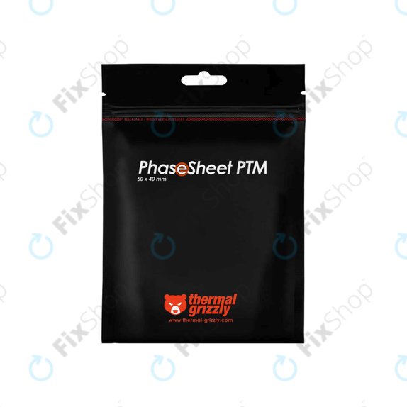 Термопроводима подложка 50x40x0,2mm, Thermal Grizzly PhaseSheet PTM