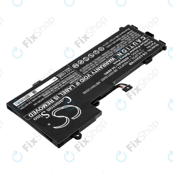 Батерия за Lenovo E31-80, Ideapad 510s-13, 4550mAh, Li-Pol, 7.6V, 5B10H13092, HQ