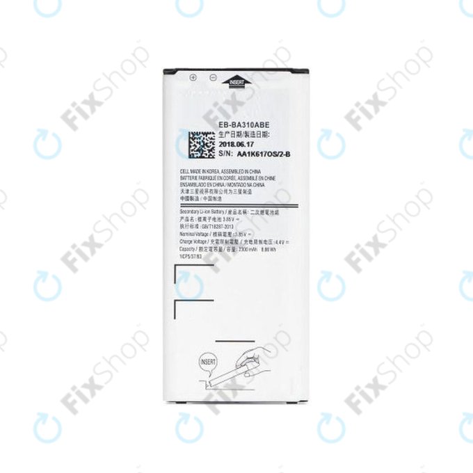 Батерия за Samsung A3 A310F (2016), BA310ABE, 2300mAh