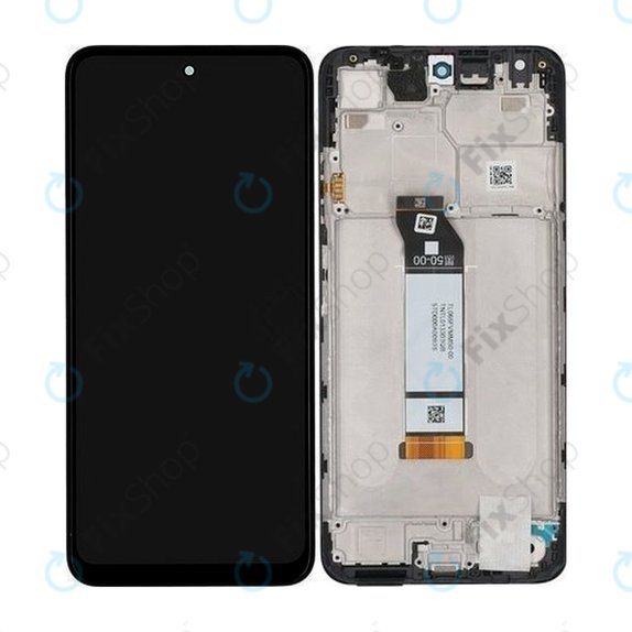 дисплей за Xiaomi Poco M3 Pro, Тъчскрийн и рамка, 560002K19P00, Power Black, Genuine Service Pack
