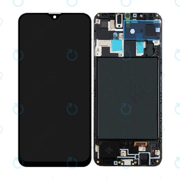 дисплей OLED за Samsung A20 A205F, Тъчскрийн и рамка